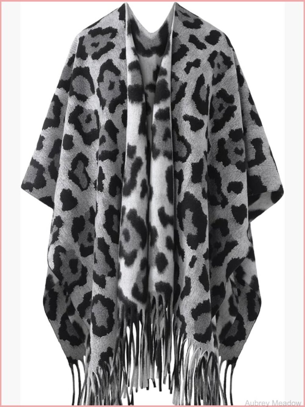 Oversized Open Front Poncho Cape Shawl Wrap Women Fall Winter Spring